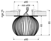 Biała lampa sufitowa 2268743 industrialna do przedpokoju druciak