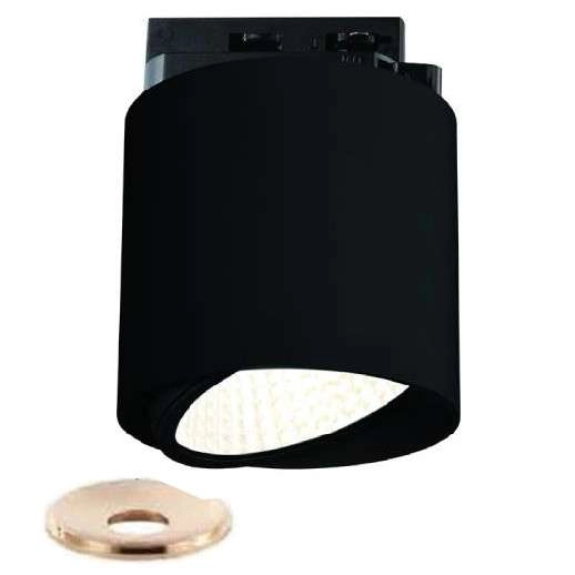 LAMPA sufitowa Neo Nero Mobile Track+UFO GD Orlicki Design metalowa OPRAWA do systemu szynowego 1-fazowego czarna złota