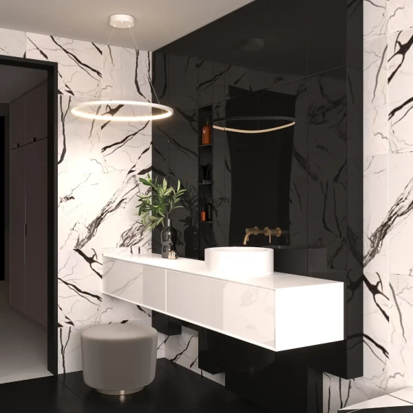 Ledowa wisząca lampa pierścień PL0150-WH LED 35W 3000-4000K biała