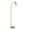 Szklana lampa podłogowa Hansen 77862 do salonu miedziany przezroczysty