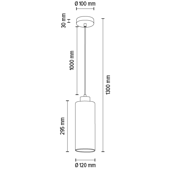 Loftowa lampa wisząca ZEFIR 113860174 zwis szklany przezroczysty drewno