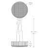 Lampa wisząca PRINCE P0360-05B-F4AC kryształowa glamour przezroczysty