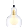 Skandynawska LAMPA wisząca LONGIS 10875305 Kaspa szklana OPRAWA loftowy ZWIS kaskada złota przezroczysta czarna