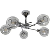 Plafon LAMPA sufitowa Ozzo 35-72252 Candellux metalowa OPRAWA regulowane klosze szklane kule balls przezroczyste chrom