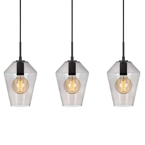 LAMPA wisząca RETRO 107132 Markslojd metalowa OPRAWA listwa ZWIS szklany przydymiony