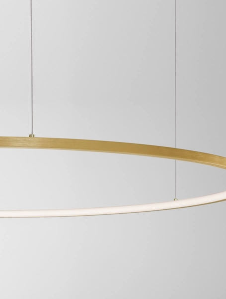 Lampa wisząca TOLUCA LE42779 Luces Exclusivas pierścień LED 58W 3000K złoty