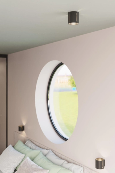 Kinkiet LAMPA ścienna SL.0353 tuba OPRAWA tuba czarna