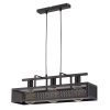 Industrialna lampa wisząca Albert 32173 do sypialni ażurowa czarna