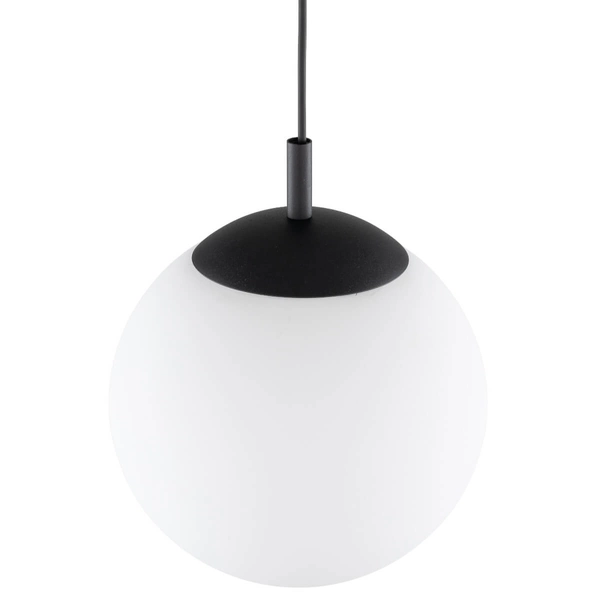 Lampa wisząca nad wyspę Esme 5670 bubble zwis ball biała czarna