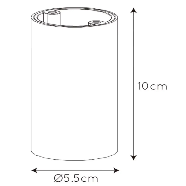 Sufitowa lampa tuba Delto 09915/06/36 Lucide metalowa szara