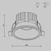 Lampa wpustowa Round DL058-12W3K-W Maytoni LED 12W 3000K downlight biała