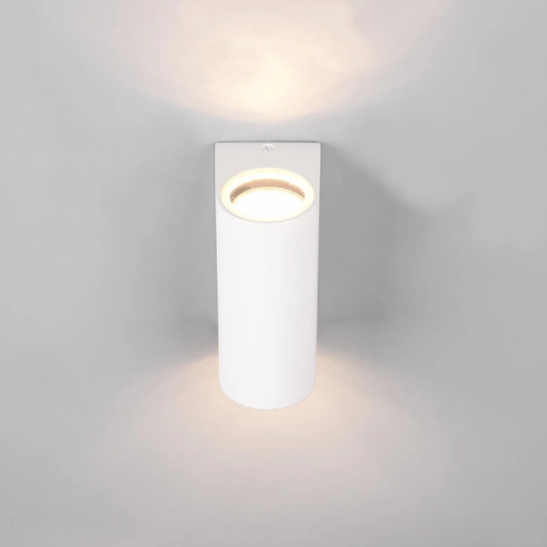 Metalowa lampa ścienna góra-dół Roya 204260231 na elewację IP44 biała