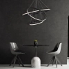 Pierścieniowa lampa wisząca LEA 330024 LED 82W 4000K ringi czarne