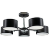 LAMPA sufitowa 3020/5 BL 8C Elem abażurowa OPRAWA metalowe czarne chrom