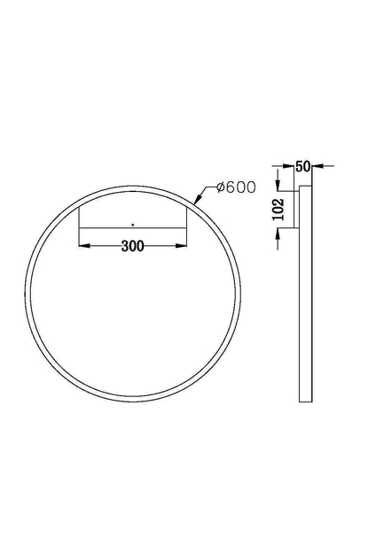 Ring ścienny Rim MOD058WL-L35BS3K Maytoni LED 37W 3000K modern mosiądz
