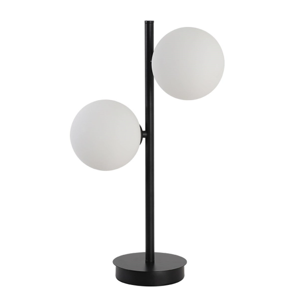 Czarna stojąca lampka Dorado LP-002/2T Light Prestige szklane kule gabinetowe