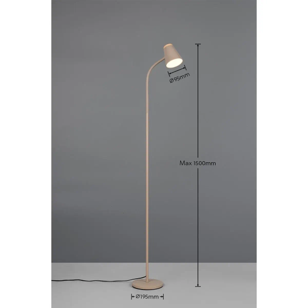 Regulowana lampa podłogowa PONGO R45831143 LED 4,5W 3000K beżowy