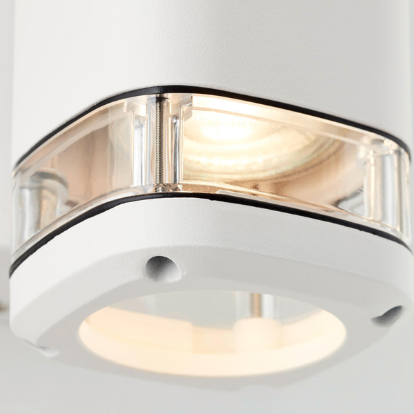 Zewnętrzna lampa ścienna Jandy 90968A05 góra-dół tubka IP44 biała
