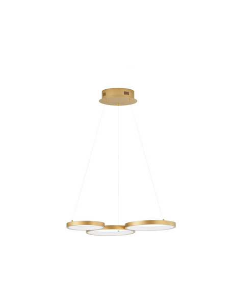 Wisząca lampa pokojowa GARCIA LE42826 rings LED 28W 3000K złota