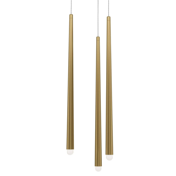 Wisząca lampa Cascade MOD132PL-L36BSK1 LED 19W 4000K potrójna mosiądz