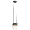 Kuchenna lampa wisząca Brinley KL-BRINLEY3-OZ Kichler przezroczysta brązowa