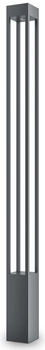 Słupek ogrodowy Elbe O424FL-L20GF LED 20W 3000K metalowy grafitowy
