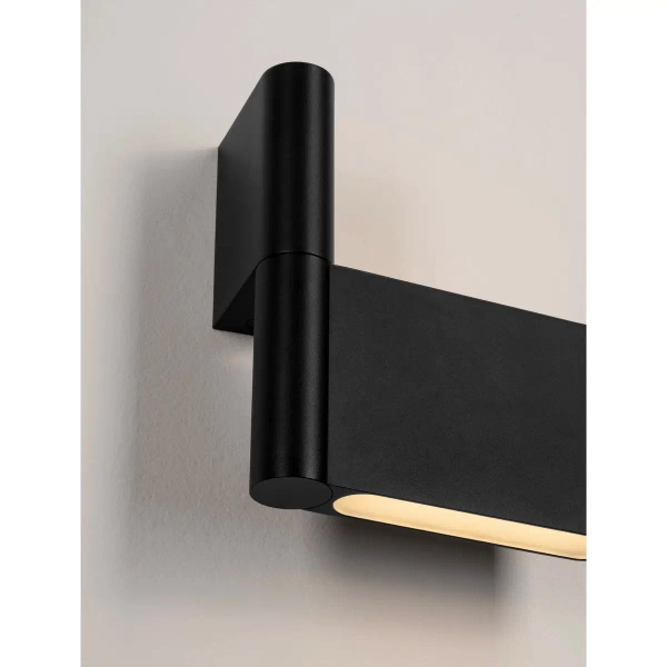 Designerska lampa ścienna RIVENZA LE45541 LED 5W 3000K czarna