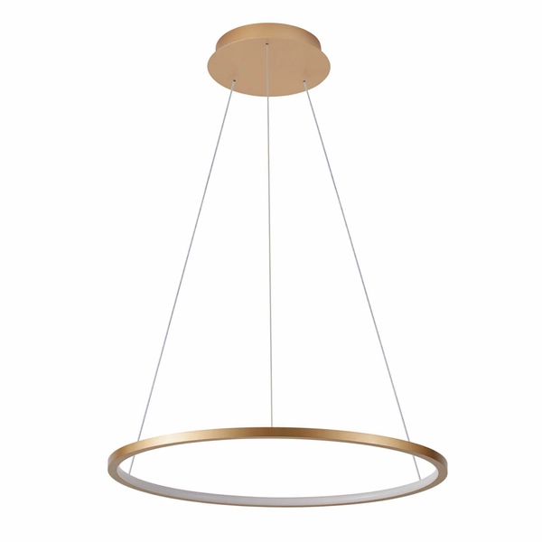 Wisząca lampa okrąg Vinola PND-56135B-060RPC-GD-3KS4K-TRDIMM Italux LED 38W 3000-4000K złota