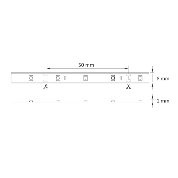 Taśma LED 314383 Polux 10W 4500K biała neutralna IP20 biała