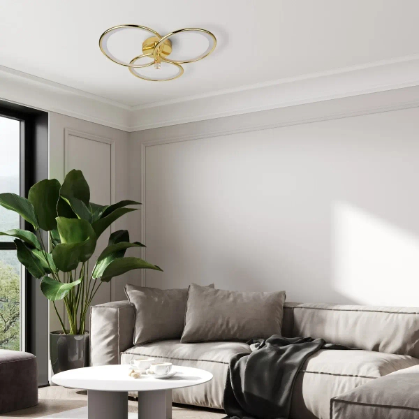 Pierścieniowy plafon Azina LP-4852/3C GD LED 27W 3000-6000K złoty