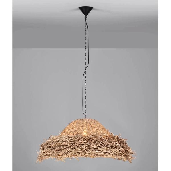 Ekologiczna lampa wisząca ALLENDE LE44490 trawa morska beżowy