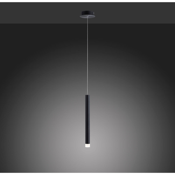 Pojedyncza lampa zwisająca Bruno 15202-18 LED 6W 3000K sopel czarny