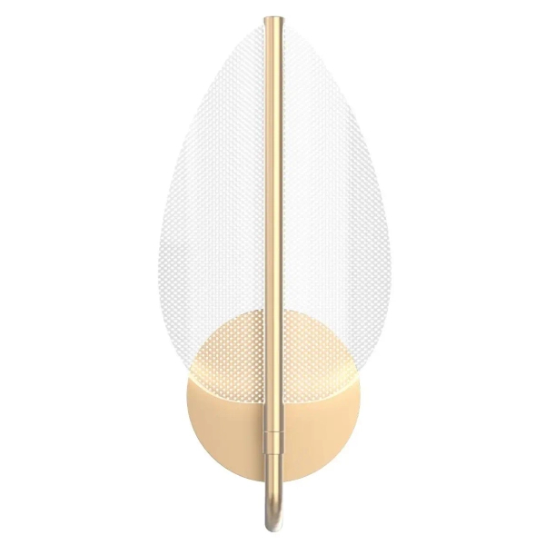Ścienna lampa art. deco Floriana QN-FLORIANA-1W-NBR 9W 2918K mosiądz