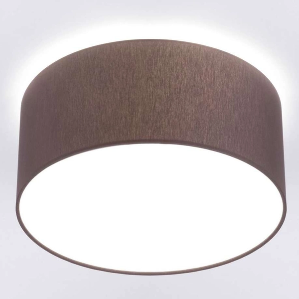 Sufitowa LAMPA okrągła CAMERON 9687 Nowodvorski plafon abażurowy tuba szara