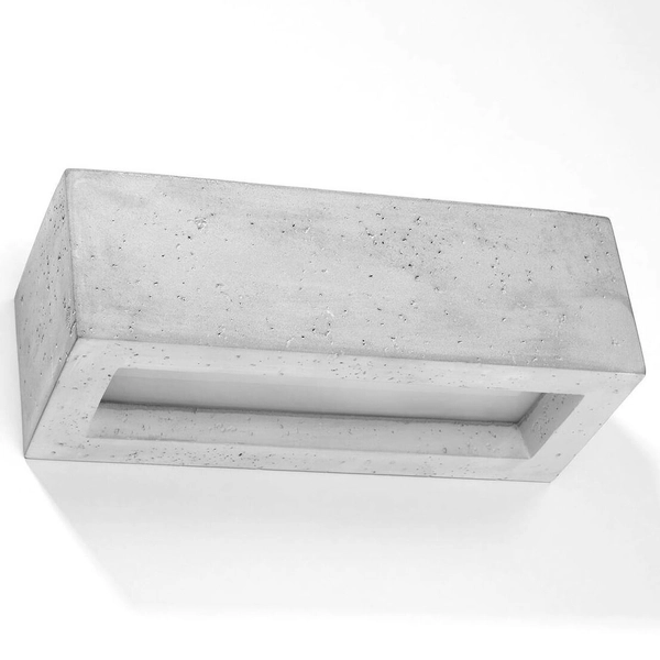 Betonowy kinkiet sypialniany SL.0992 prostokątna lampa