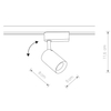 LAMPA sufitowa PROFILE IRIS 8998 Nowodvorski reflektorek OPRAWA LED 7W 4000K do systemu szynowego 1-fazowego czarny