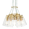 Wielopunktowa lampa zwis Brinley KL-BRINLEY6-BB Kichler przezroczysta mosiądz
