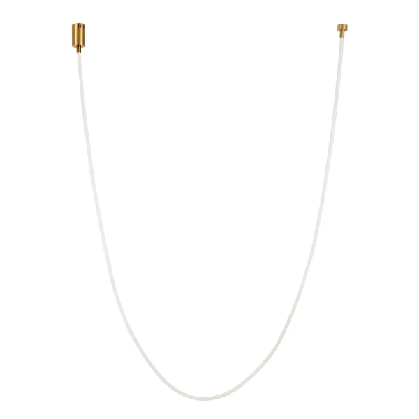 Lampa wisząca wąż led SNAKE MD1021-5 gold biała złota metal PVC LED 72W 3000K 5M do sypialni