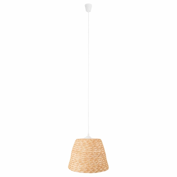 Jadalniana lampa wisząca Pot P0582 Maxlight cage rattan boho japandi biała