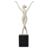 Dekoracyjna rzeźba kobieta Ballerina 5059413869860 baletnica czarny biały