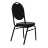 Ergonomiczne krzesło bankietowe Hebe KH1501100312 czarna