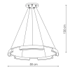 Wisząca lampa pierścieniowa Tura LP-9786/1P 80cm BK LED 45W CCT czarny