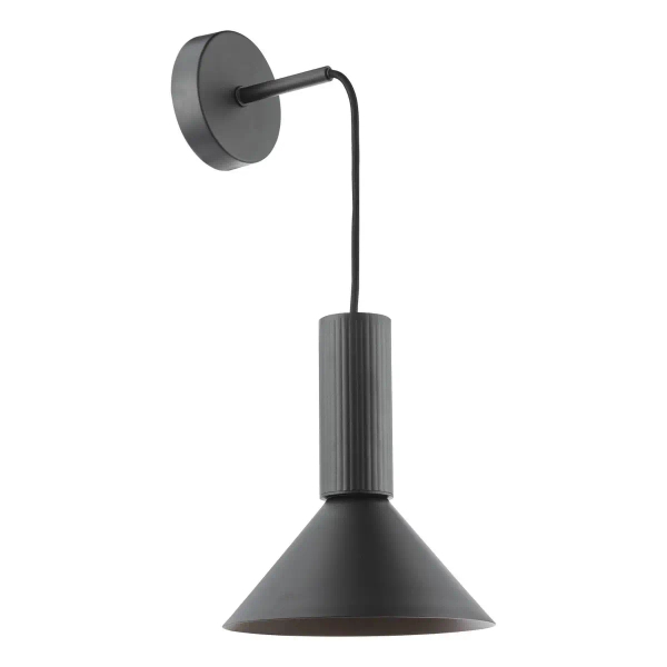 Loftowa lampa wisząca Ragnar RAG0122 do jadalni stożek czarny