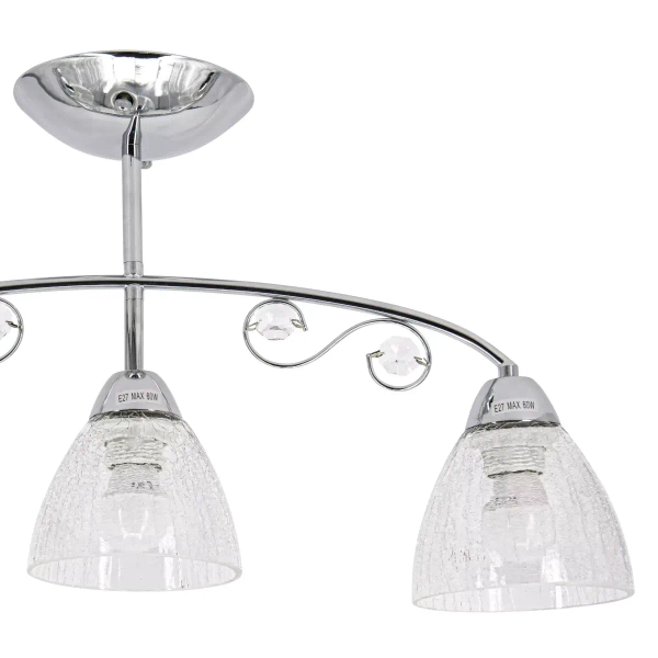 Sufitowa lampa pokojowa 9085/3 8C crystal glamour chrom