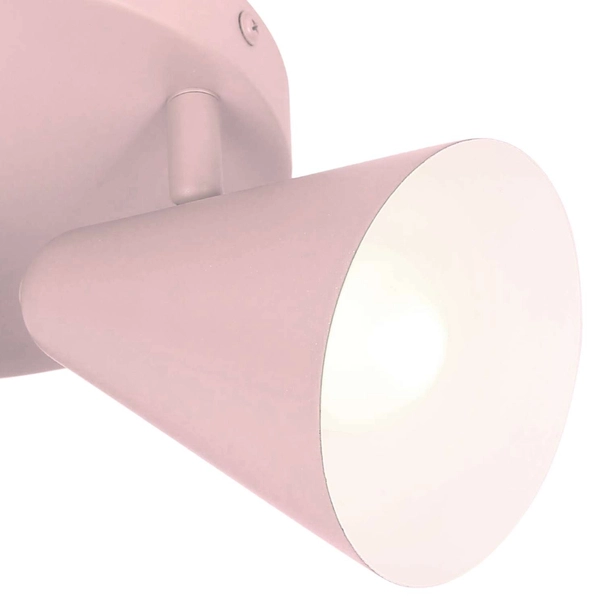 Plafon LAMPA sufitowa AMOR 98-68811 Candellux metalowe OPRAWA retro reflektorki regulowane różowa