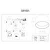 Lampa sufitowa Vega C089CL-15W3K-W LED 15W 3000K oczko punktowa biała