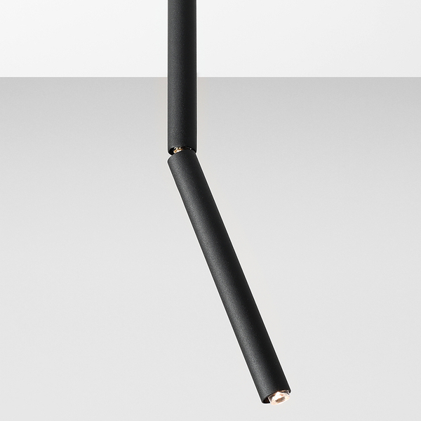 Czarna lampa sufitowa Stick 1084PL_G1_M Aldex ruchomy reflektorek do salonu