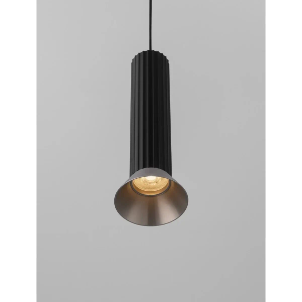 Wisząca lampa nad stół MARENZO LE45605 metalowa czarna brązowa