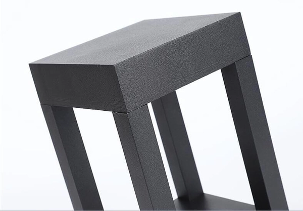 Zewnętrzna lampa stojąca QUBE-GLQ600WW 7W ogrodowa LED 7W 3000K IP65 czarna