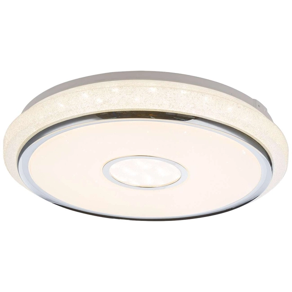 Plafon LAMPA sufitowa DANI 48389-40 Globo okrągła OPRAWA natynkowa LED 40W z efektem gwiazd biała
